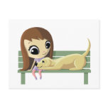 Mary and Crouton the Dog Postcards