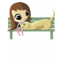 Mary and Crouton the Dog t-shirts