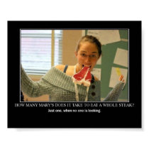 mary and her steak posters by Jen_gi mary and her steak posters