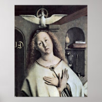 Mary and Holy Spirit (Dove) by Jan van Eyck Poster