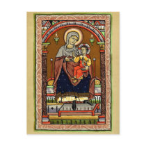 Mary and Jesus Post Card