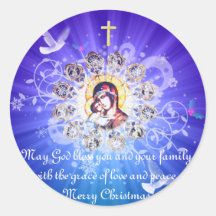 Mary and Jesus Stickers