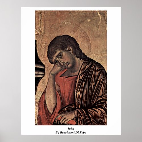 Mary And John Detail:John By Bencivieni Di Pepo Posters