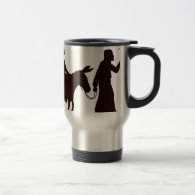 Mary and Joseph silhouettes Mug