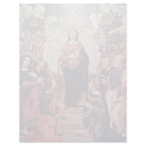 Mary And Saints: St. Catherine St. Margaret St. Jo Customized Letterhead
