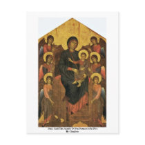 Mary And The Angels Of San Francesco In Pisa Post Cards