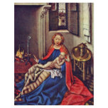 Mary And The Infant Jesus By The Fireplace flyers
