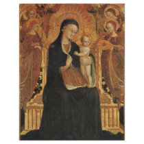 Mary And The Infant Jesus Surrounded By Six Angels Custom Letterhead