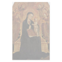 Mary And The Infant Jesus Surrounded By Six Angels Customized Stationery