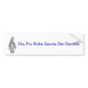 Mary Bumper sticker bumper stickers