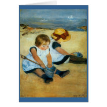 Mary Cassatt's Children on the Beach  (1884) Cards