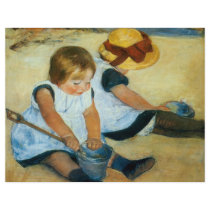 Mary Cassatt's Children on the Beach  (1884) Personalized Flyer