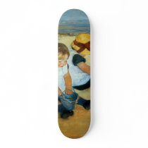 Mary Cassatt's Children on the Beach  (1884) skateboards