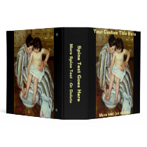Mary Cassatt's The Child's Bath (circa 1892) binders