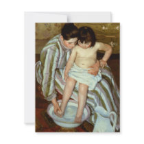 Mary Cassatt's The Child's Bath (circa 1892) Personalized Announcements