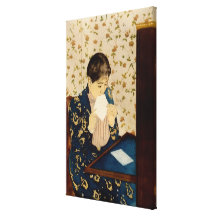 Mary Cassatt's The Letter (circa 1891) Gallery Wrap Canvas