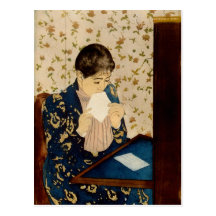 Mary Cassatt's The Letter (circa 1891) Post Cards