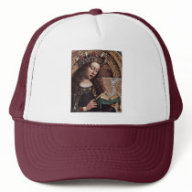 Mary Enthroned Detail By Eyck Hubert Van (Best Qua Mesh Hat