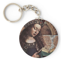 Mary Enthroned Detail By Eyck Hubert Van (Best Qua Key Chains