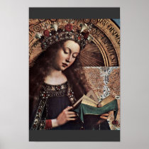 Mary Enthroned Detail By Eyck Hubert Van (Best Qua Posters