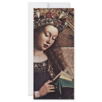 Mary Enthroned Detail By Eyck Hubert Van (Best Qua Rack Card Design