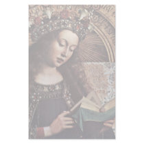 Mary Enthroned Detail By Eyck Hubert Van (Best Qua Customized Stationery