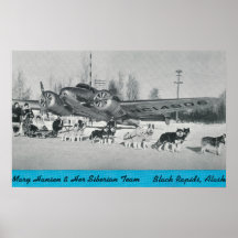 Mary Hansen & Siberians w/ Airplane Print