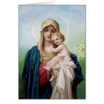 Mary holding Jesus Card