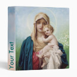 Mary holding Jesus Vinyl Binder