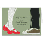 Mary Janes & Sneakers (Camo) Thank You Card