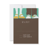 Mary Janes & Sneakers (Mint) RSVP invitation