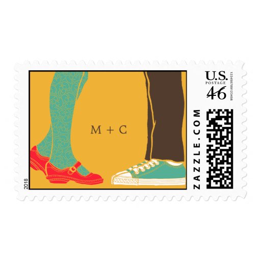 Mary Janes & Sneakers (Mustard) Wedding Postage