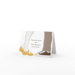 Mary Janes & Sneakers Thank You Card card