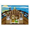 Mary & Joseph by Nativity Barn Card by markmurphycreative Mary & Joseph by Nativity Barn Card