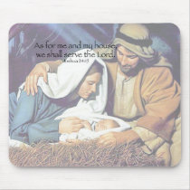 Mary, Joseph & Jesus mousepads