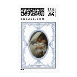 Mary Kissing Jesus Postage Stamp