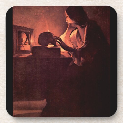 Mary Magdalene by Georges de La Tour Drink Coaster