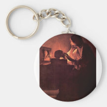 Mary Magdalene by Georges de La Tour Key Chain