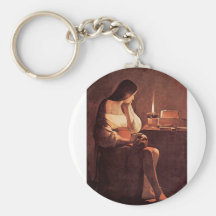 Mary Magdalene by Georges de La Tour Key Chains