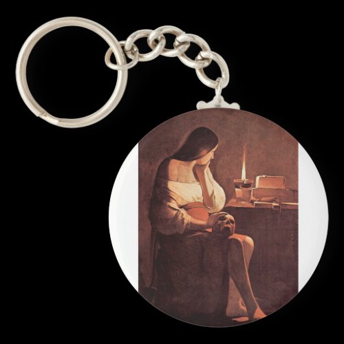 Mary Magdalene by Georges de La Tour Key Chains