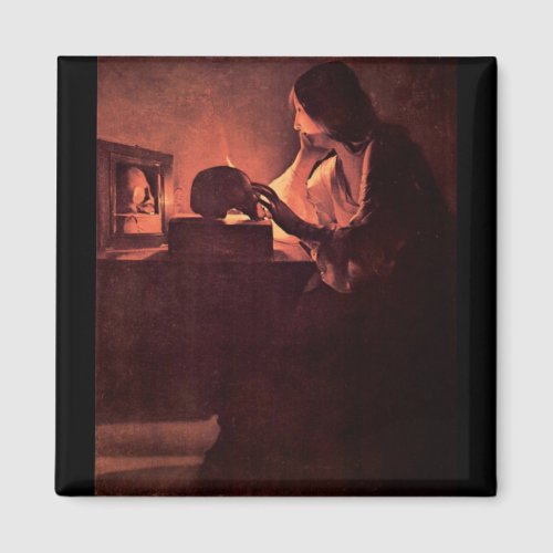 Mary Magdalene by Georges de La Tour Magnet