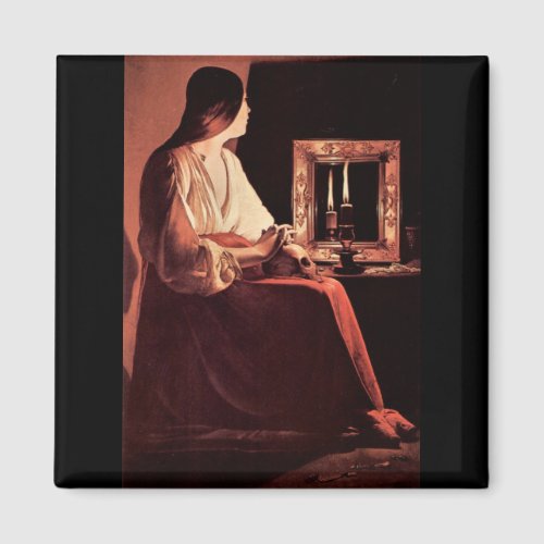 Mary Magdalene by Georges de La Tour Refrigerator Magnet