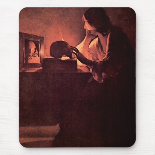 Mary Magdalene by Georges de La Tour Mousepads