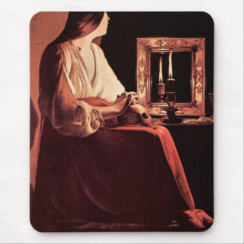 Mary Magdalene by Georges de La Tour Mouse Pad