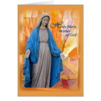 Mary, Mother of God, Peace Greeting Card