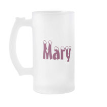 Mary-Name Style Frosted Mug mugs
