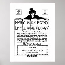 Mary Pickford Little Annie Rooney silent movie ad Posters