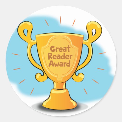 Mary Reads "Great Reader Award" Sticker