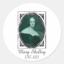 Mary Shelley Round Stickers