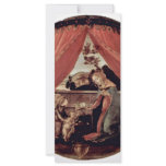 Mary With Baby Jesus And Three Angels Tondo rack cards